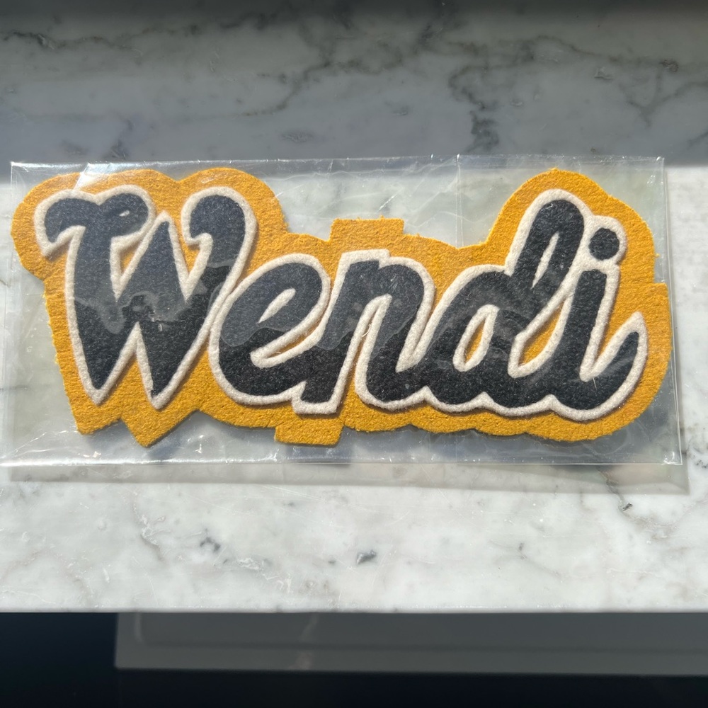Embroidered WENDI Name Patch